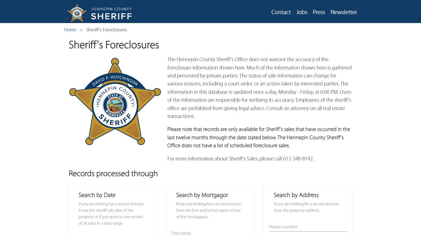 Mortgage Foreclosure | Hennepin County